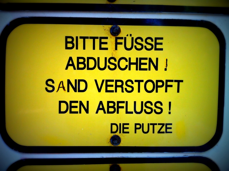 Sand bitte – die Putze