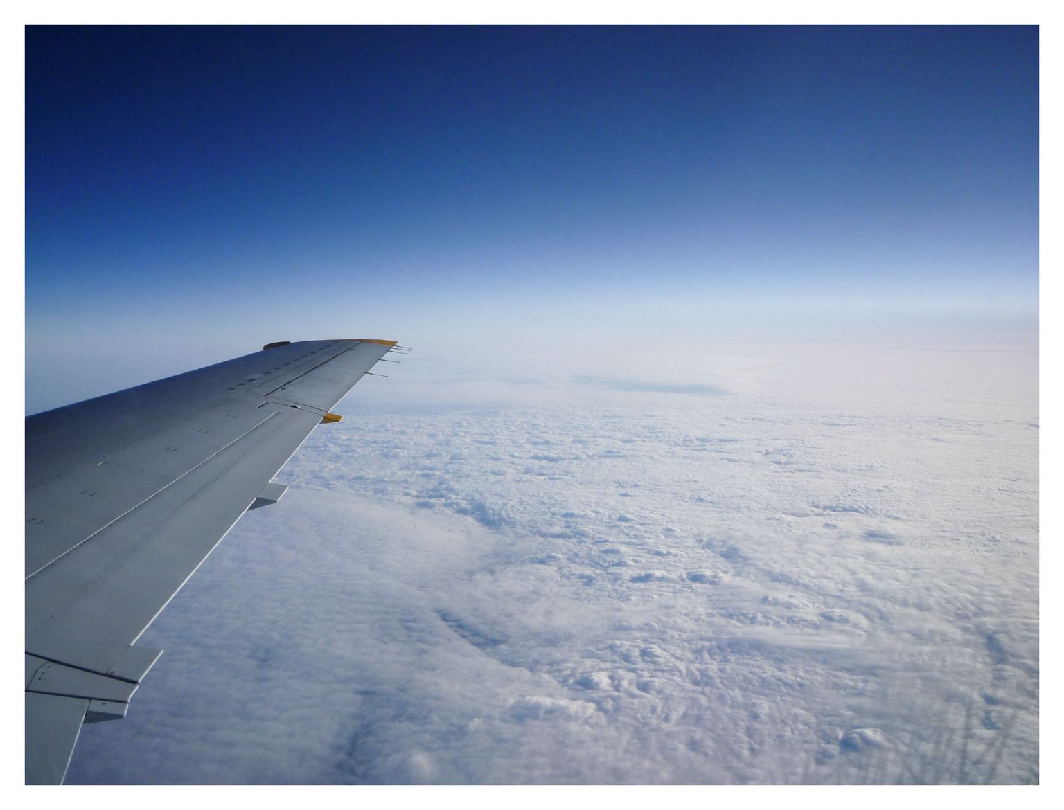 Blick aus dem Flieger von Stuttgart nach Helsinki