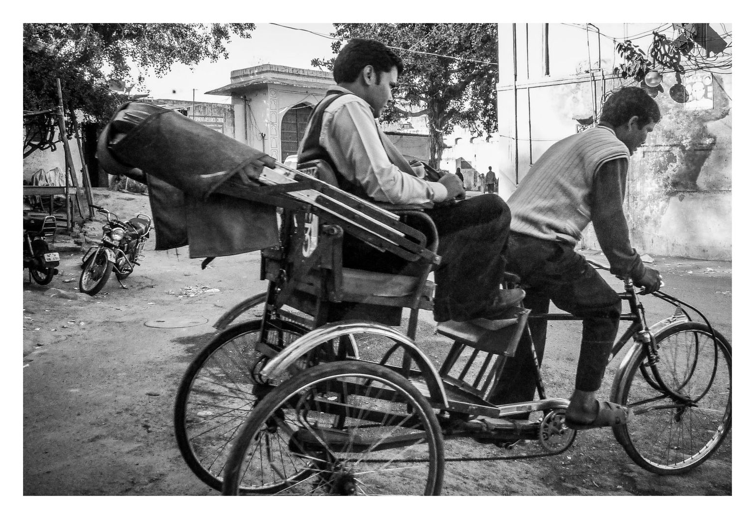 Rikschas beherrschen auch in Jaipur das Stadtbild