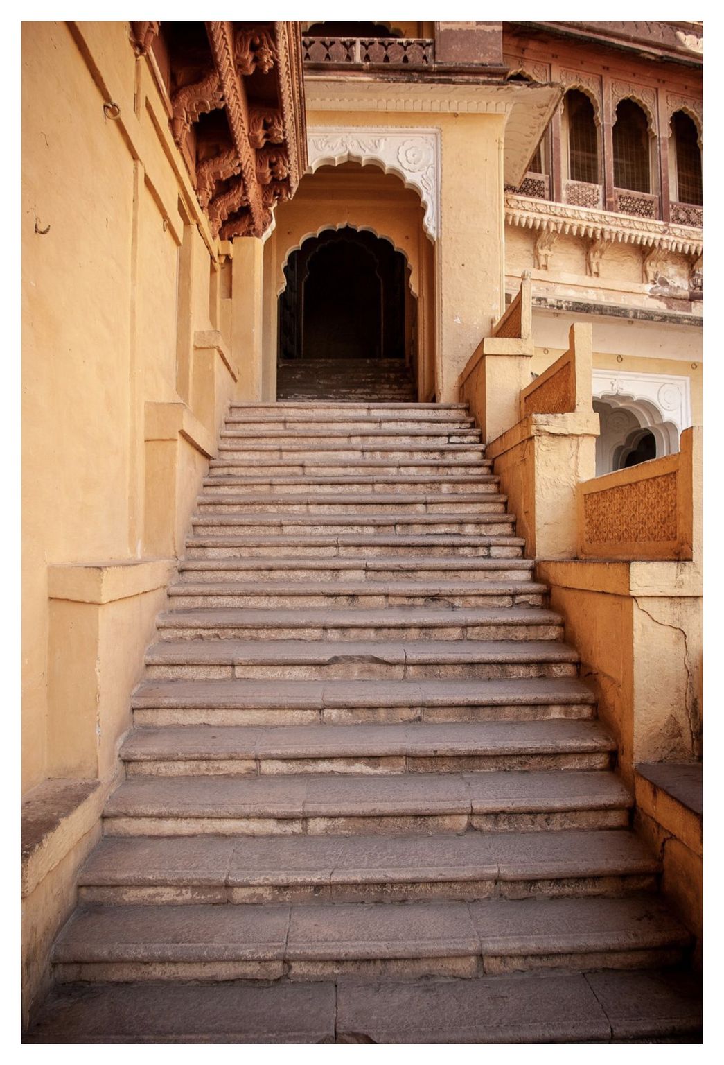 Treppe zum Palas vom Innenhof