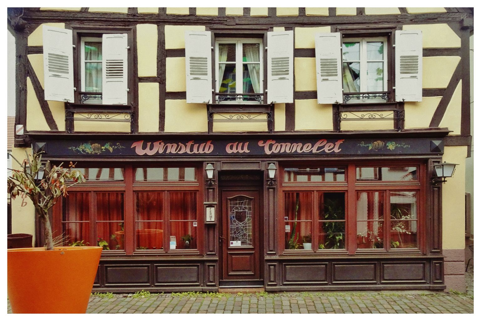 Leider geschlossene Weinstube in Barr